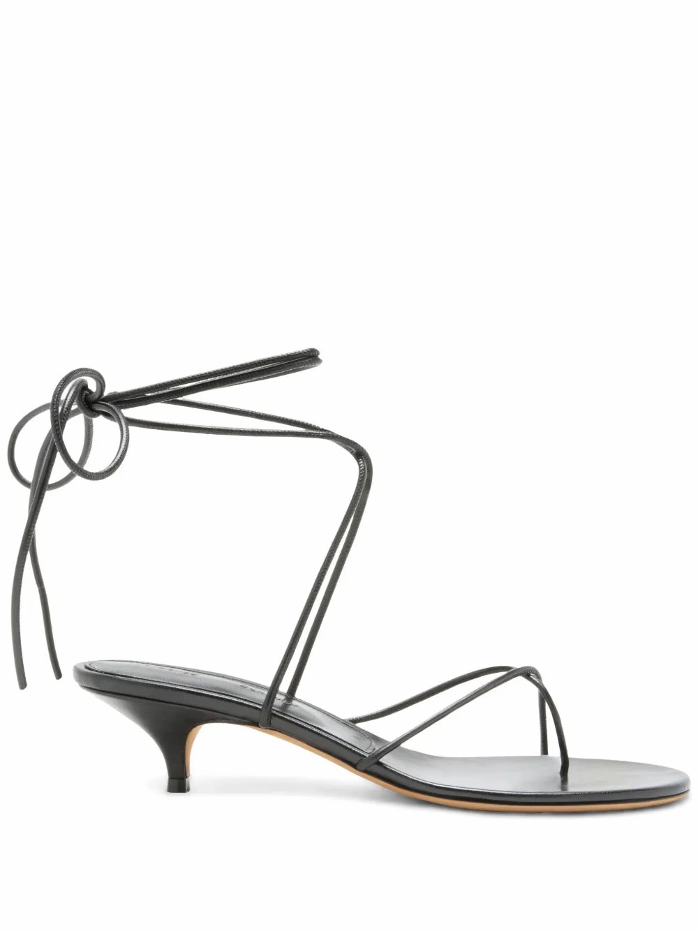 Slash Tie Sandals in Black Quick Slide