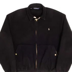 VINTAGE POLO RALPH LAUREN FLEECE GOLF JACKET SIZE LARGE MADE IN USA Smell