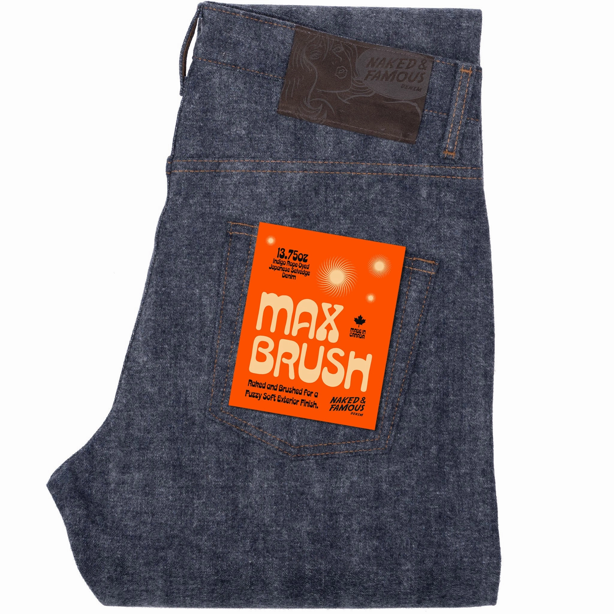Tailored Silhouette Smooth Picnic Style Easy Guy - Max Brush Selvedge - Indigo