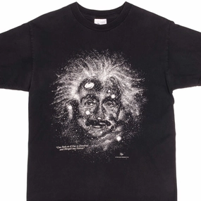 VINTAGE ALBERT EINSTEIN TEE SHIRT 1993 SIZE MEDIUM Cool Design Relax Trend