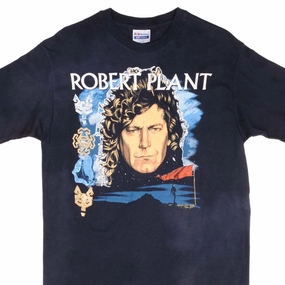 Light Stretch Chic Cut VINTAGE ROBERT PLANT NOW AND ZEN 1988 TEE SHIRT MEDIUM MADE IN USA
