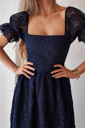 Red Carpet Remie Dress - Navy