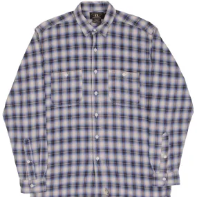 Honor VINTAGE RALPH LAUREN DOUBLE R SQUARED POCKET FLANNEL SHIRT 1990S SIZE MEDIUM