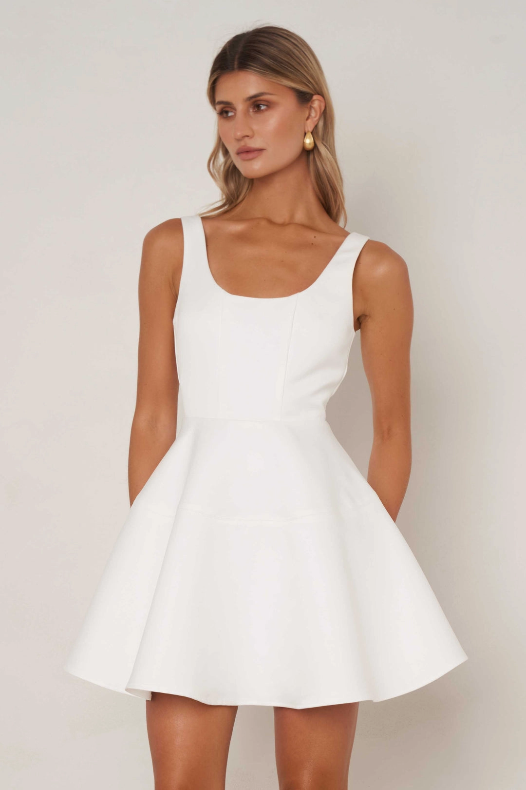 Melody Dress - White Sleek Form