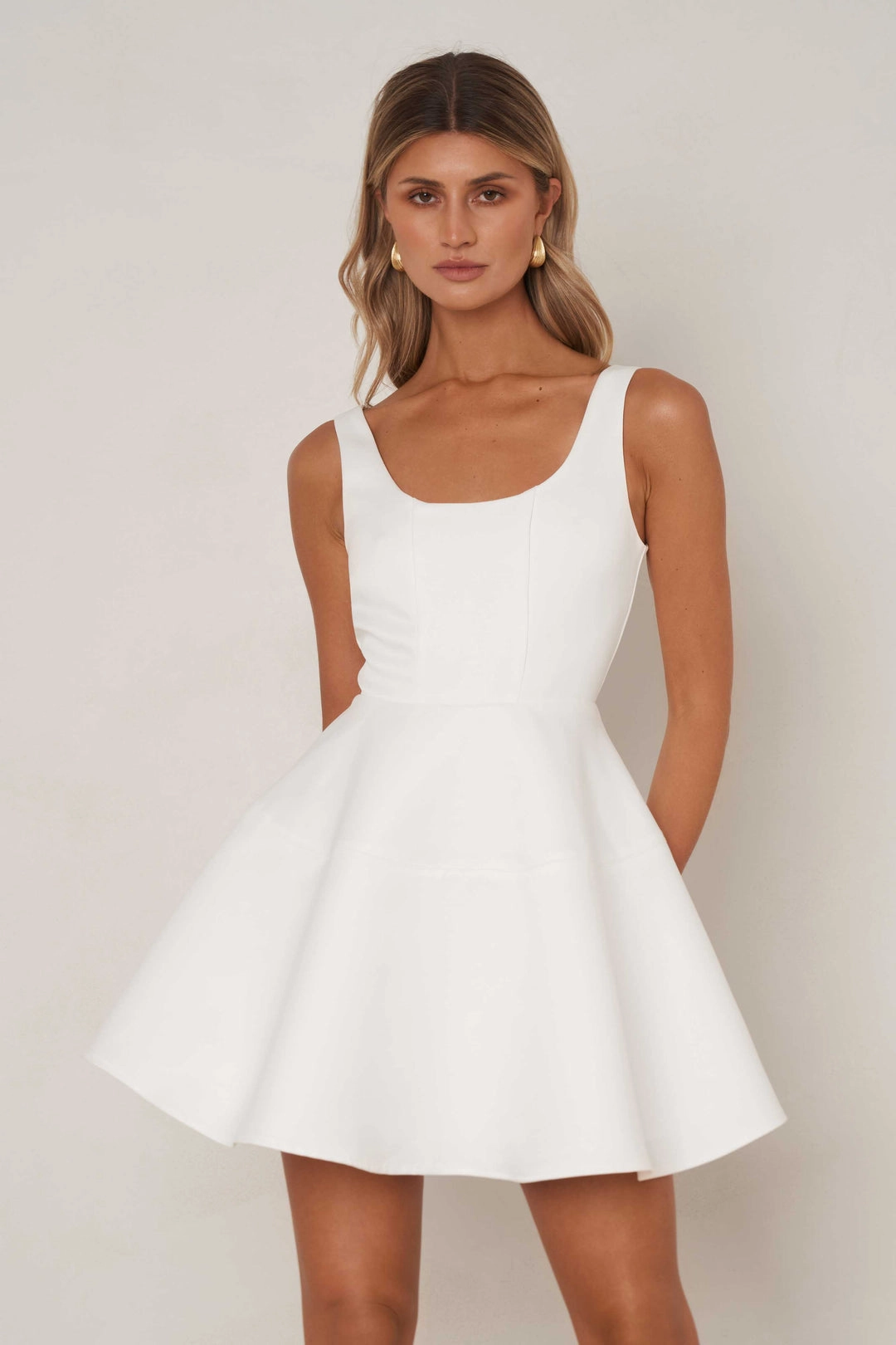Fresh Style Chic Mom Melody Dress - White