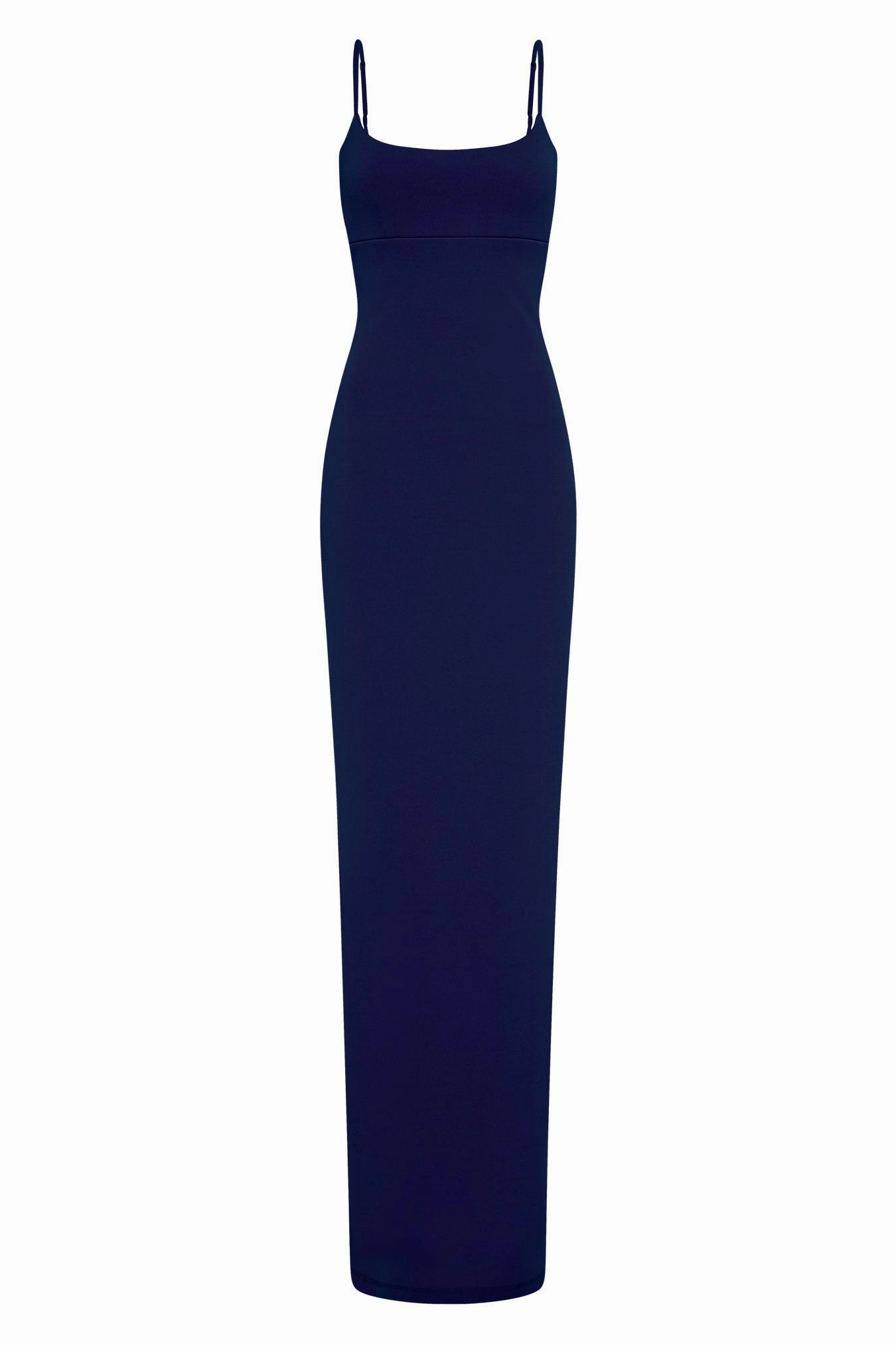 Slit Detail Pure Elegance Nookie Bailey Maxi Dress - Navy