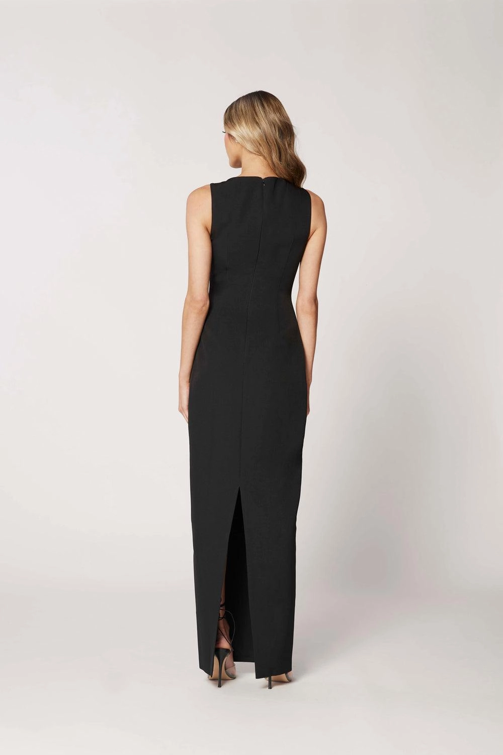 Light Elegance Valencia Dress - Black