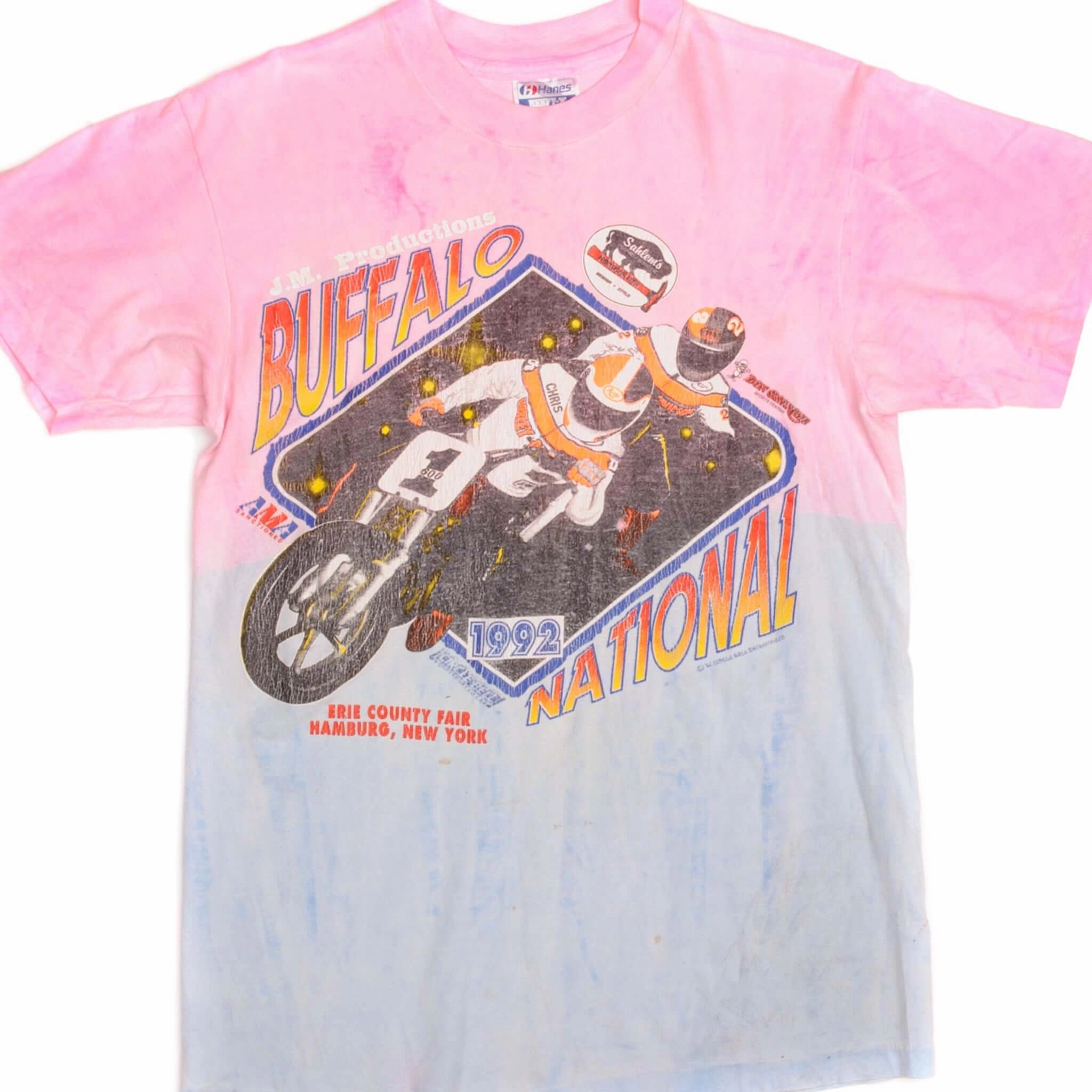 Sport Fit Active Fashion VINTAGE AMA BUFFALO NATIONAL MOTOCROSS TEE SHIRT 1992 SIZE SMALL