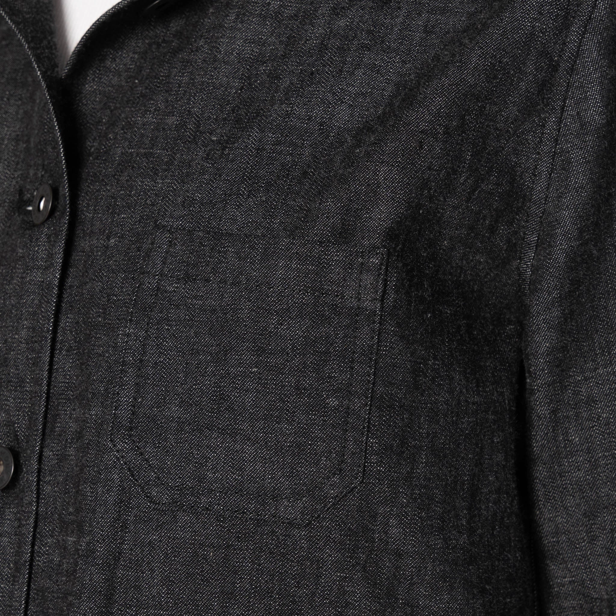 Gracie - Black Lightweight Denim - Black Loose-fit Windproof Fit