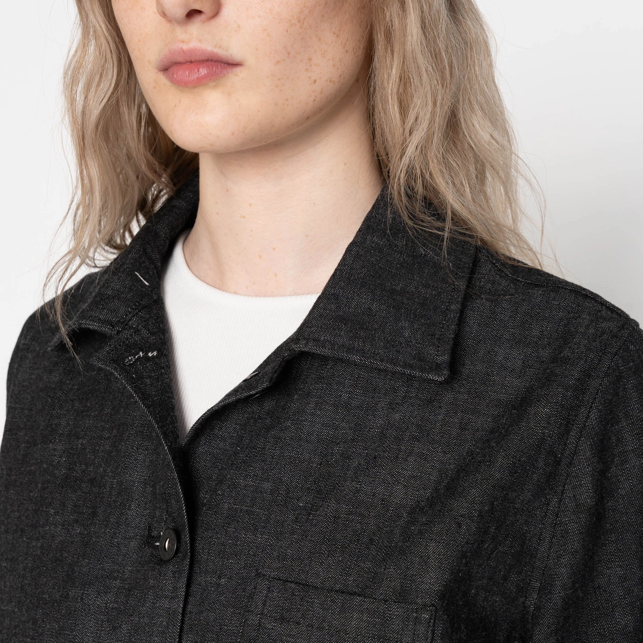 Late Autumn Outdoor Activity Gracie - Black Lightweight Denim - Black