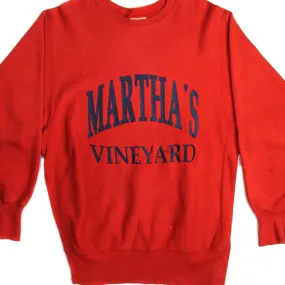 VINTAGE CHAMPION REVERSE WEAVE MARTHA'S VINEYARD SWEATSHIRT 1980S XL MADE USA foldable Stain-Resistant