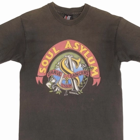 VINTAGE SOUL ASYLUM GRAVE DANCERS UNION 1992 GIANT TEE SHIRT LARGE MADE IN USA Casual Chic Look