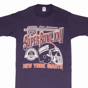 Informal charm Adjustable Fit VINTAGE NFL NEW YORK GIANTS SUPER BOWL XXV 1990 TEE SHIRT MEDIUM MADE IN USA