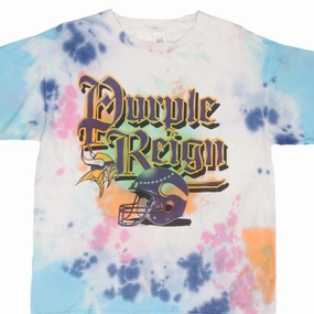 Fresh Outfit Style VINTAGE TIE DYE NFL MINNESOTA VIKINGS TEE SHIRT 1990S SIZE LARGE MADE IN USA