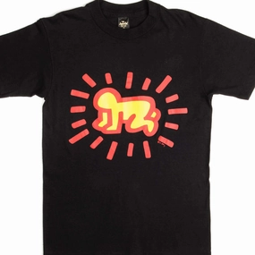 Cozy Fit VINTAGE KEITH HARING TEE SHIRT 1990s SIZE SMALL MADE IN USA