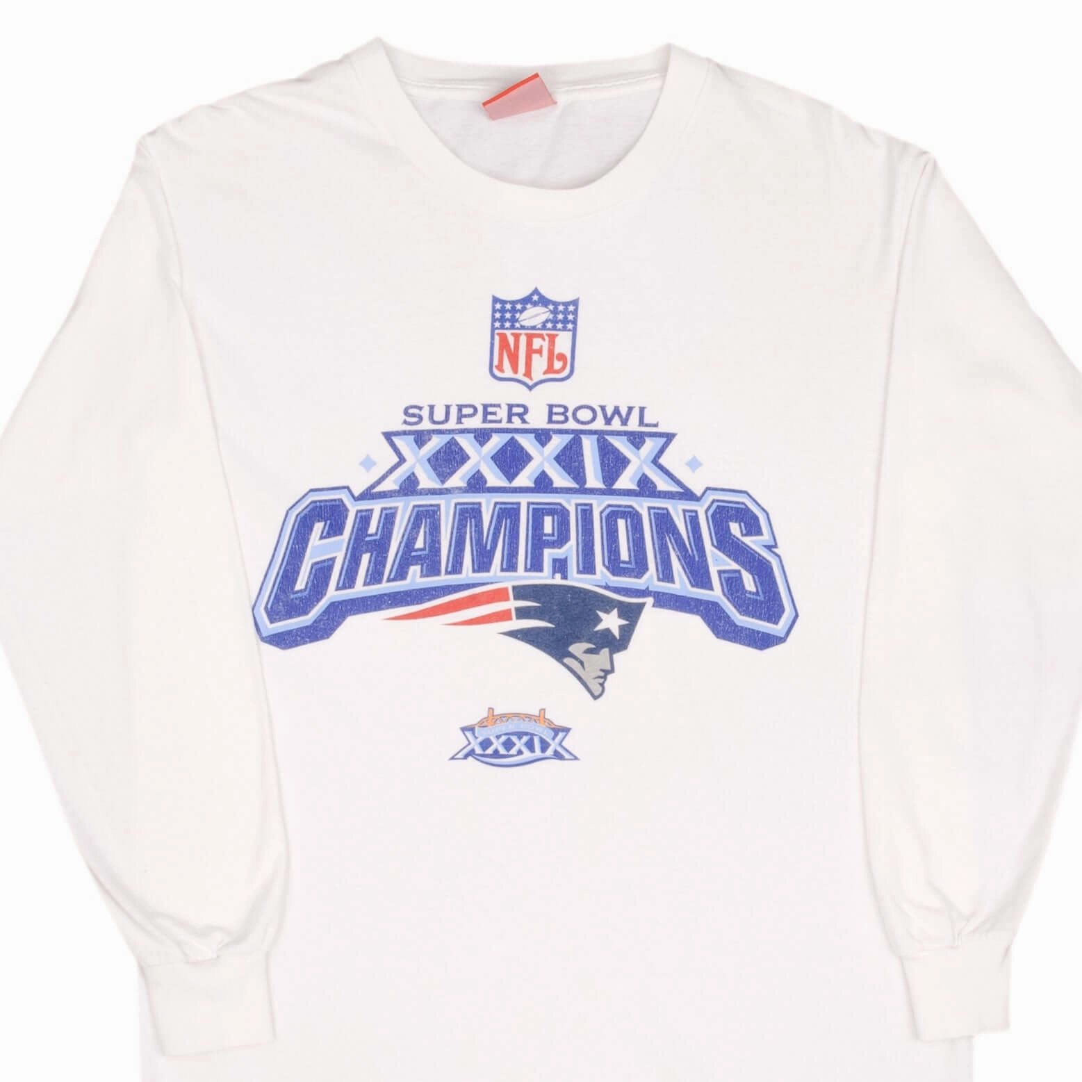 Layering Options VINTAGE NFL NEW ENGLAND PATRIOTS SUPER BOWL XXXIX CHAMPIONS TEE SHIRT 2005 LARGE