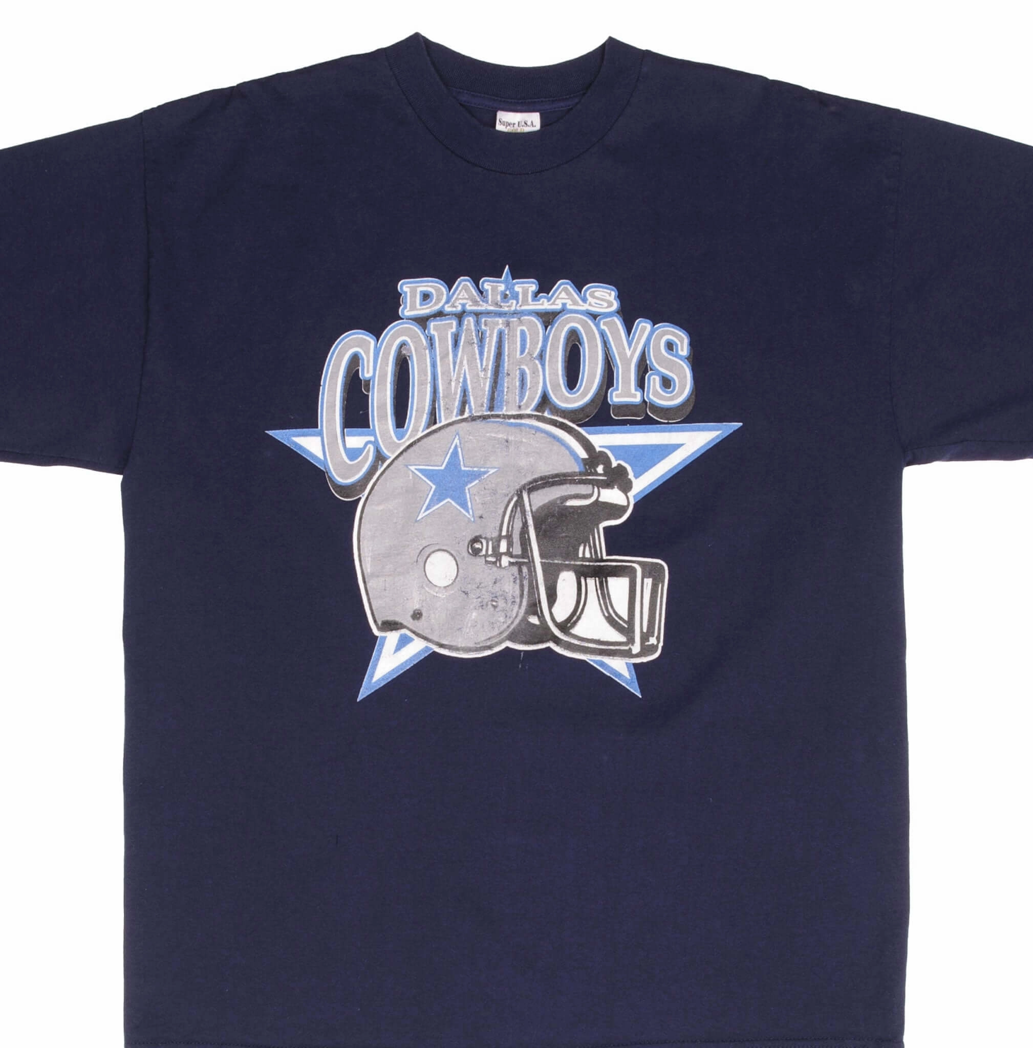 Fade Resistant Coating Buttery Soft Fabric VINTAGE NFL DALLAS COWBOYS 1990S BLUE TEE SHIRT SIZE XL