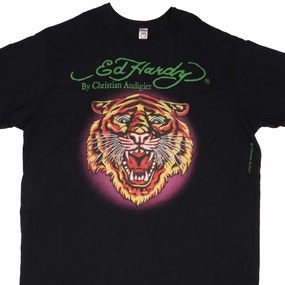 Relaxed Comfort Wear VINTAGE ED HARDY TIGER TEE SHIRT 2000S SIZE 3XL MADE IN USA