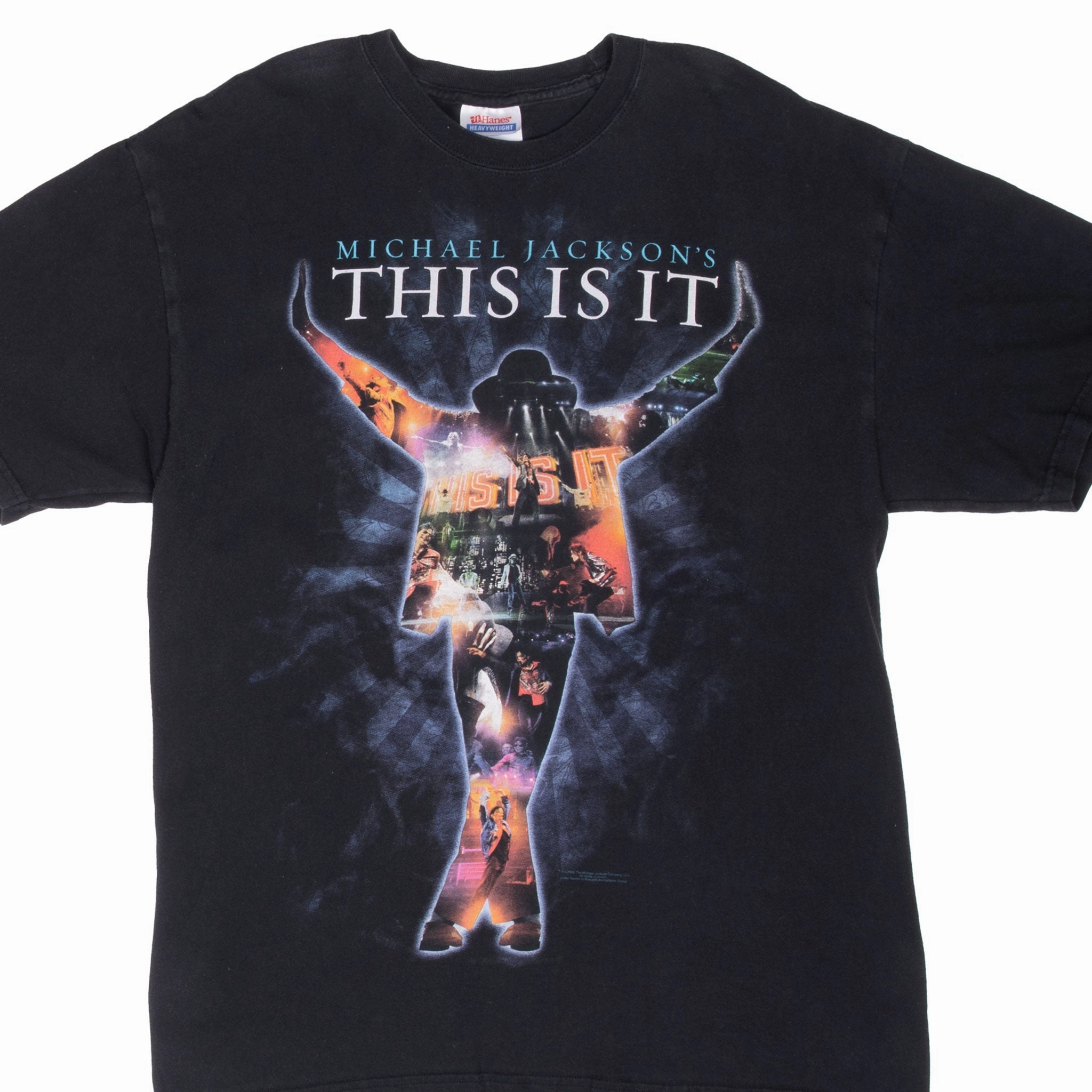 VINTAGE MICHAEL JACKSON THIS IS IT 2009 TEE SHIRT MEDIUM Breezy Design