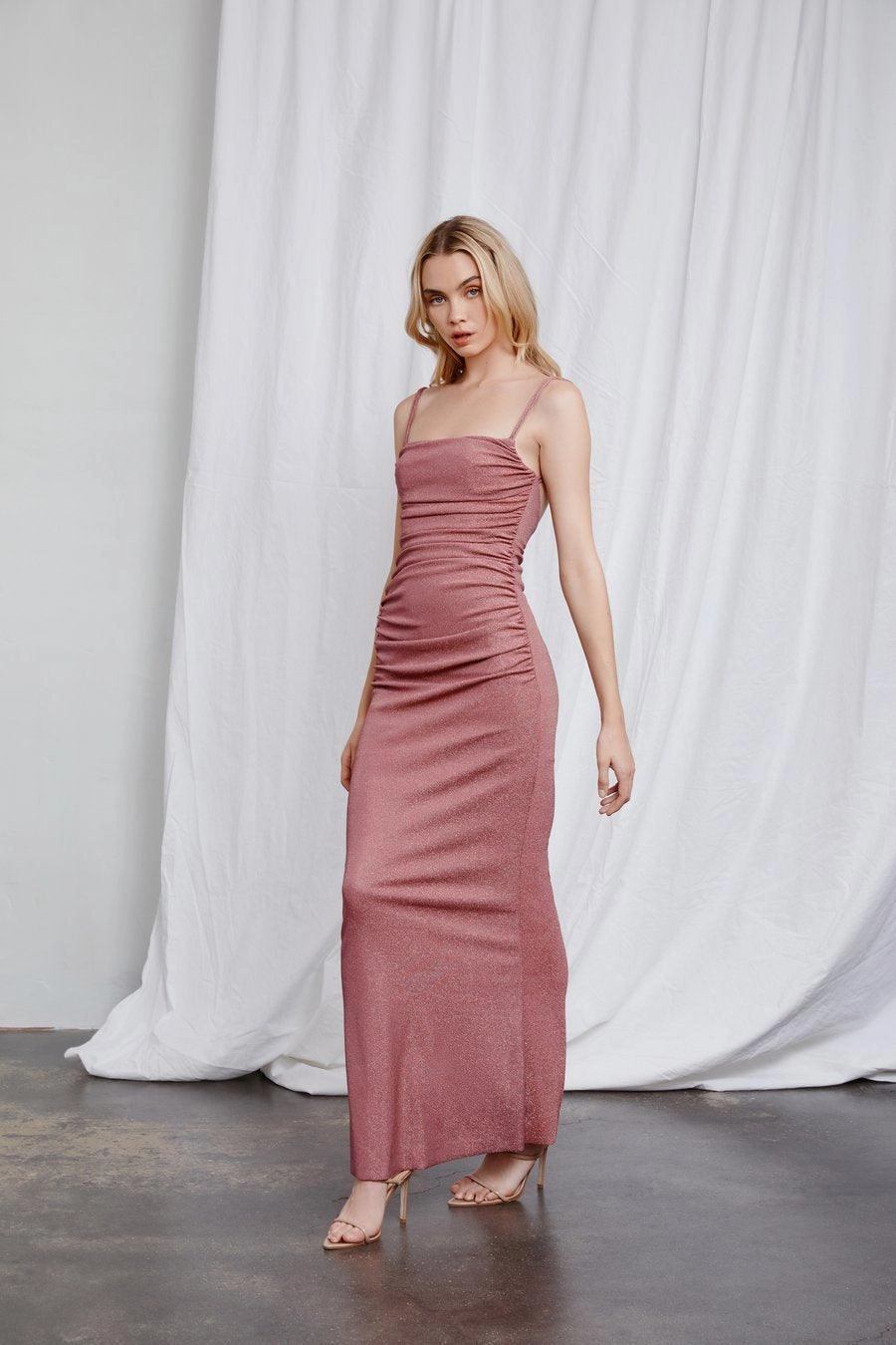 Casual-Look Modern Layering Dalma Dress - Rose