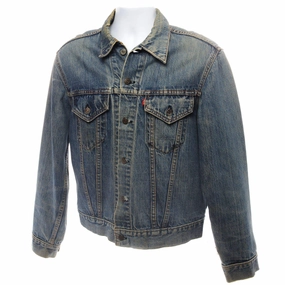 VINTAGE LEVIS JACKET SINGLE STITCH SIZE 43 MADE IN USA AntiStaticLining Peak Ready