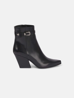 Warm Touch boots en cuir noir