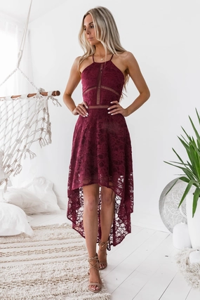 Hazel Dress - Burgundy All Season Style