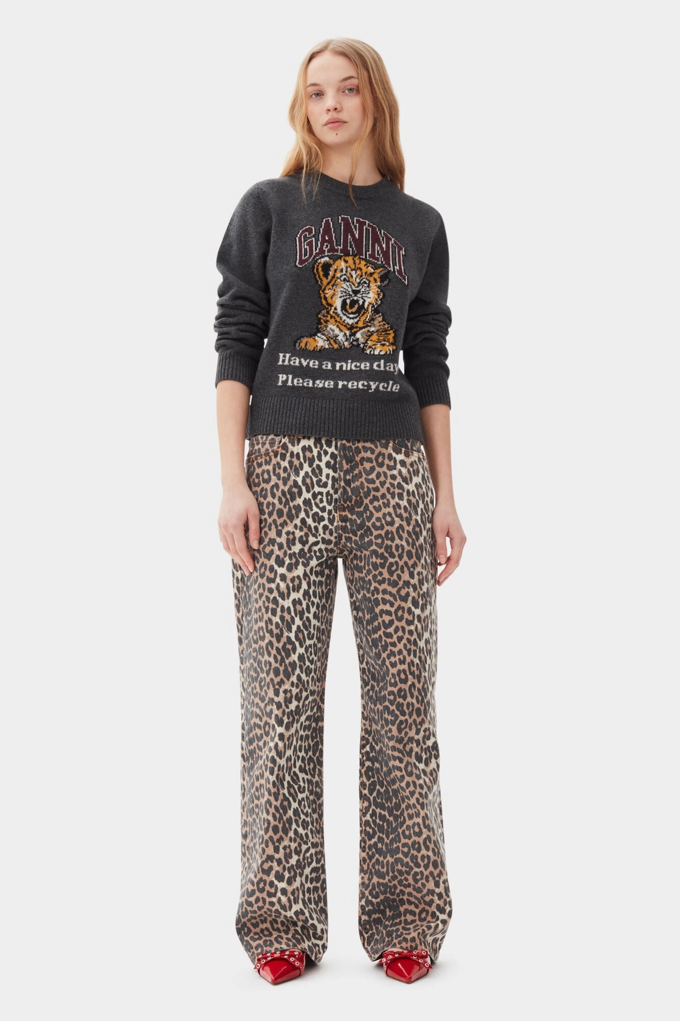 Everyday Look Leopard Printed Izey Jeans