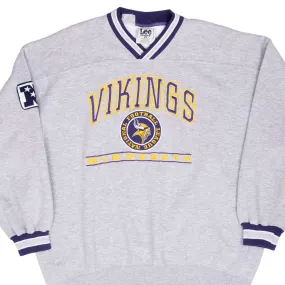 VINTAGE NFL MINNESOTA VIKINGS EMBROIDERED SWEATSHIRT 1990S LARGE performance test