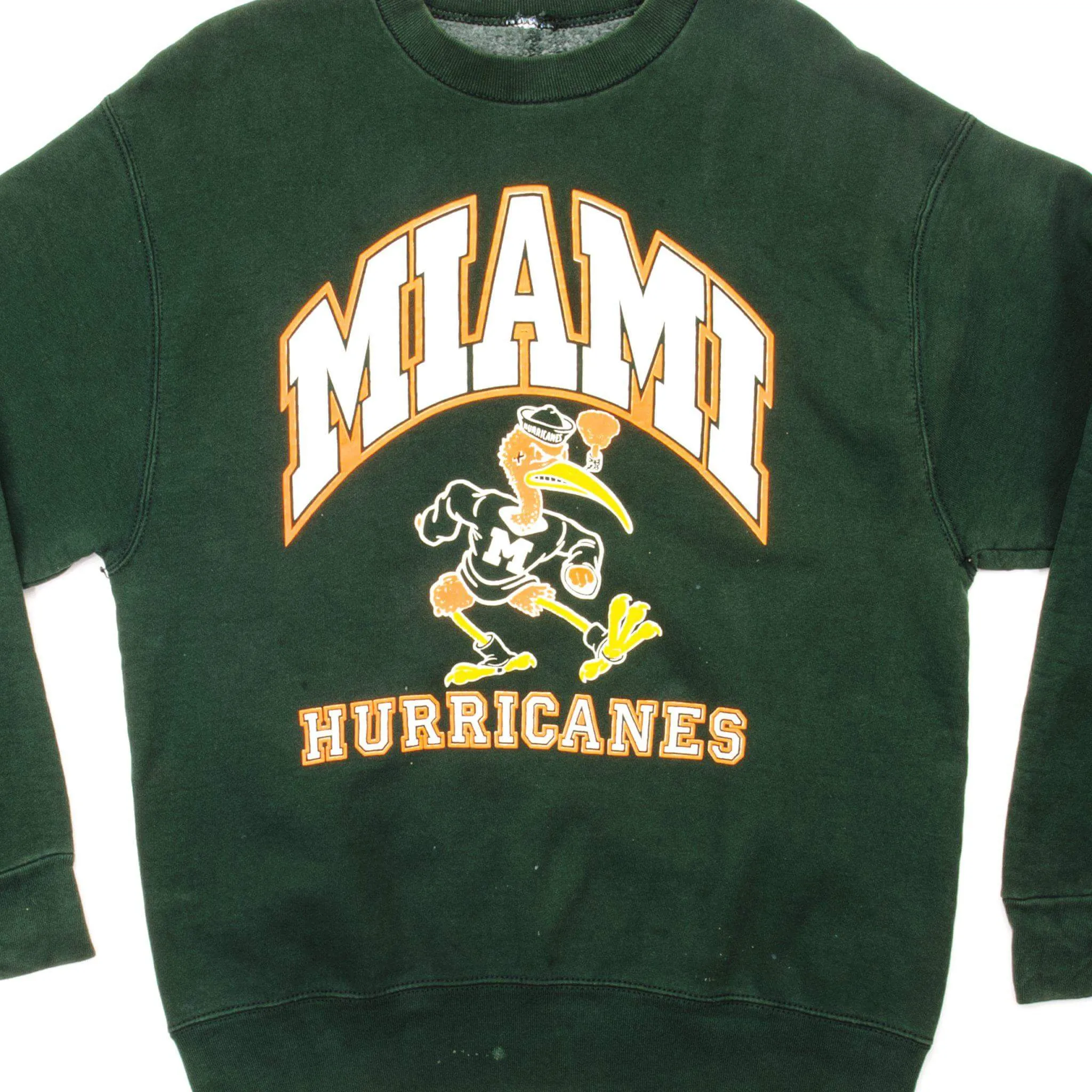 Casual Elegance VINTAGE MIAMI HURRICANES SWEATSHIRT SIZE LARGE