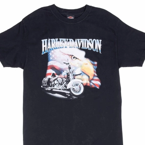 VINTAGE HARLEY DAVIDSON ASPEN COLORADO 2005 TEE SHIRT MEDIUM elastic waistband