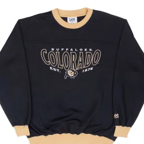 gemstone accents product tweed warmth VINTAGE NCAA COLORADO GOLDEN BUFFALOES EMBROIDERED SWEATSHIRT 1990S MEDIUM