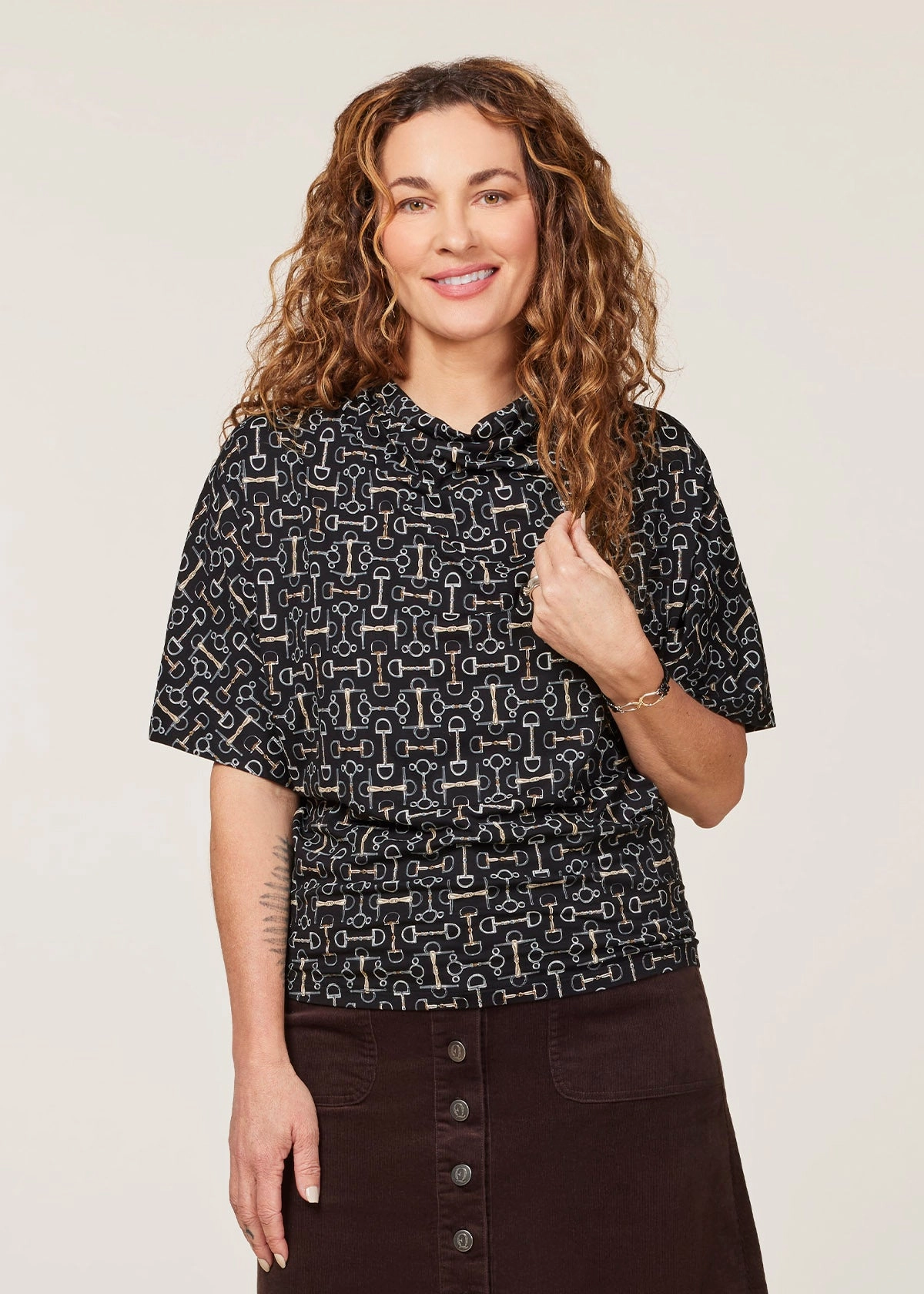 Workwear Approved Airflow Ventilation System Lexi Cowl Neck Dolman