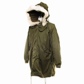 US ARMY FISHTAIL PARKA COMPLETE 1983 MEDIUM W LINER DEADSTOCK AntiStatic Inner Layer Compact Travel Friendly