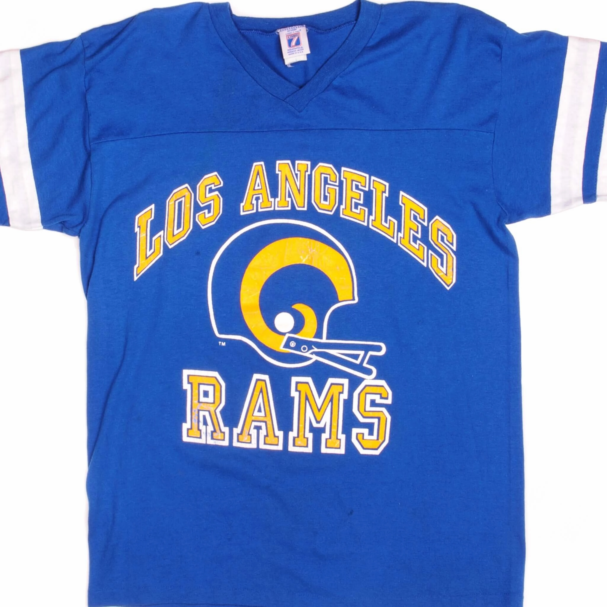 VINTAGE NFL LOS ANGELES RAMS TEE SHIRT 1980s SIZE MEDIUM MADE IN USA Chill Comfort