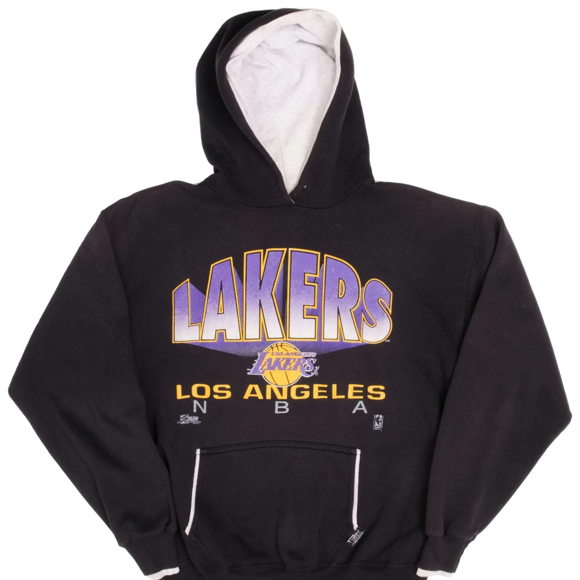twill VINTAGE NBA LOS ANGELES LAKERS 1992 HOODIE SWEATSHIRT XL MADE IN USA