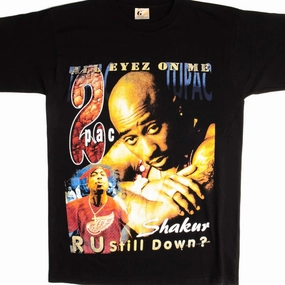 VINTAGE BOOTLEG 2PAC TUPAC DEATHROW TEE SHIRT 1990s SIZE MEDIUM Sleek Performance Fit