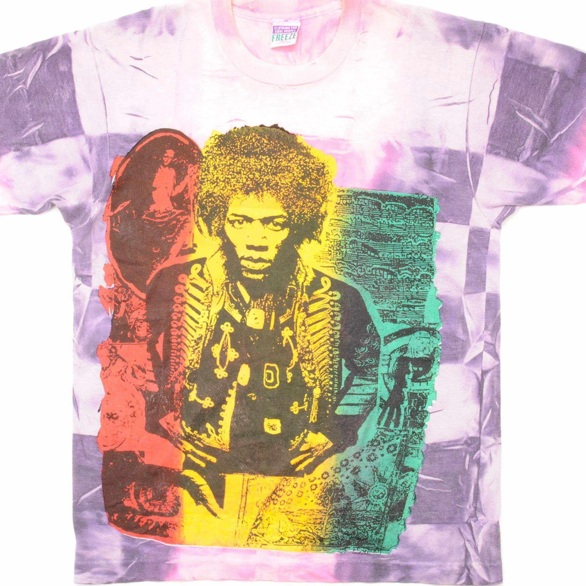 Soft Finish Soft and Cozy VINTAGE MOSQUITOHEAD JIMI HENDRIX TIE DYE  1990S TEE SHIRT MEDIUM MADE IN USA