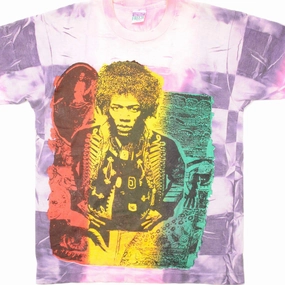 Soft Finish Soft and Cozy VINTAGE MOSQUITOHEAD JIMI HENDRIX TIE DYE  1990S TEE SHIRT MEDIUM MADE IN USA