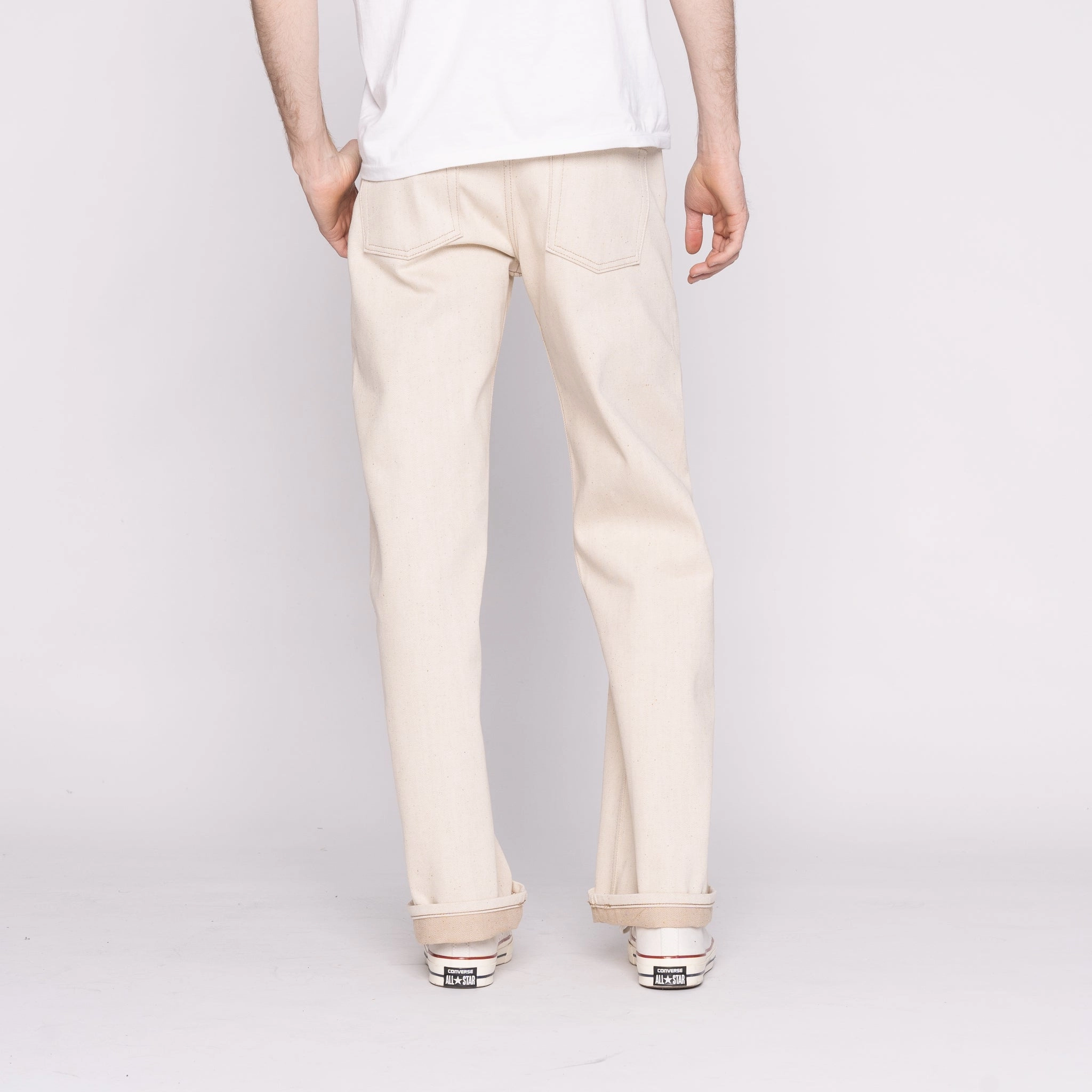 Strong Guy - All Natural Ecru Foxfibre? Selvedge Sustainable Creative Look