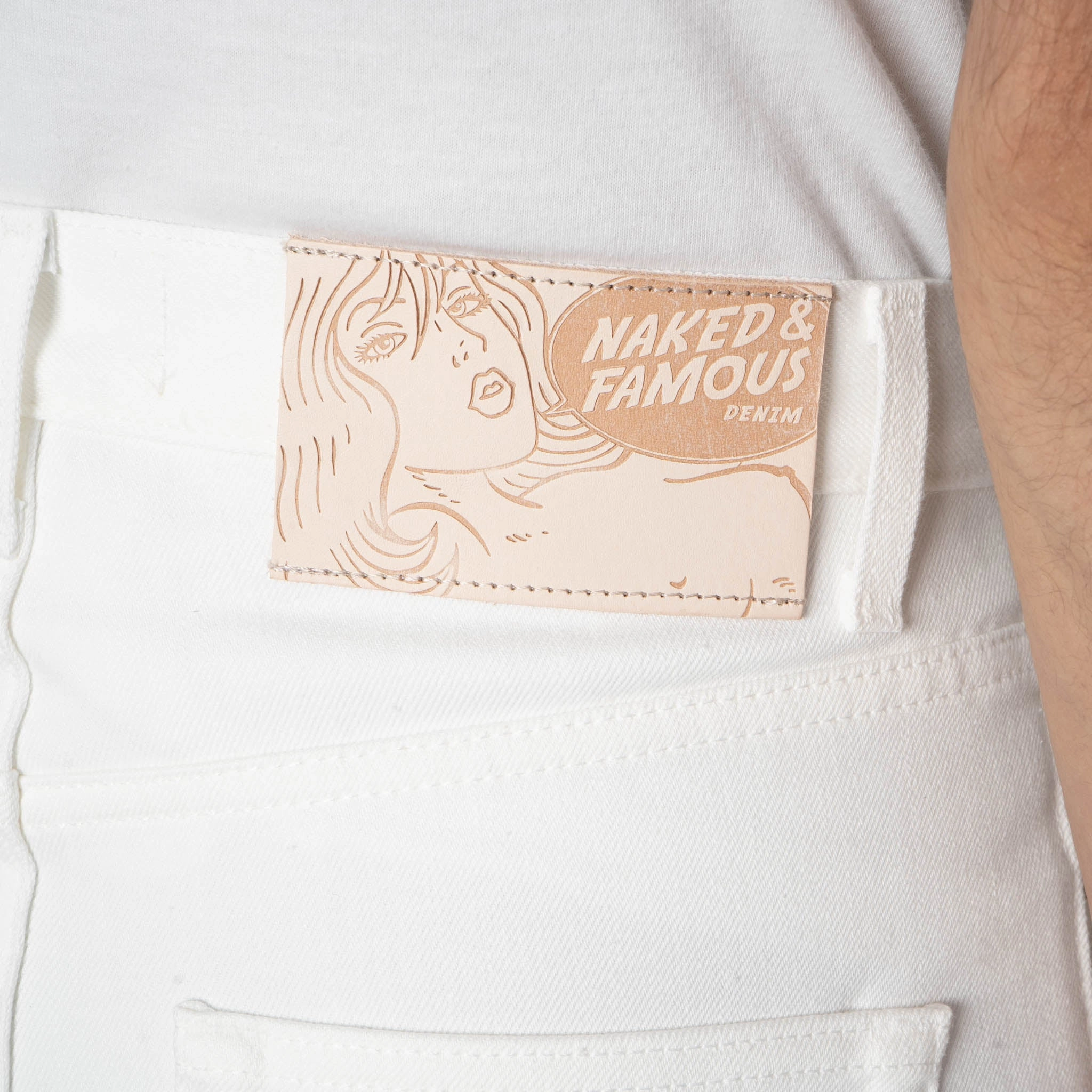 Flexible Comfort Softened Denim Material Strong Guy - Iceberg Selvedge