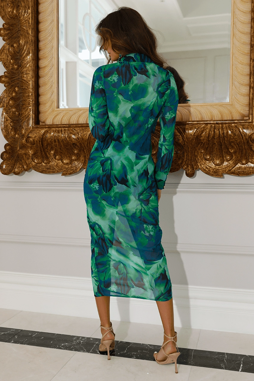 Calisa Shirt Dress - Green Street Flex