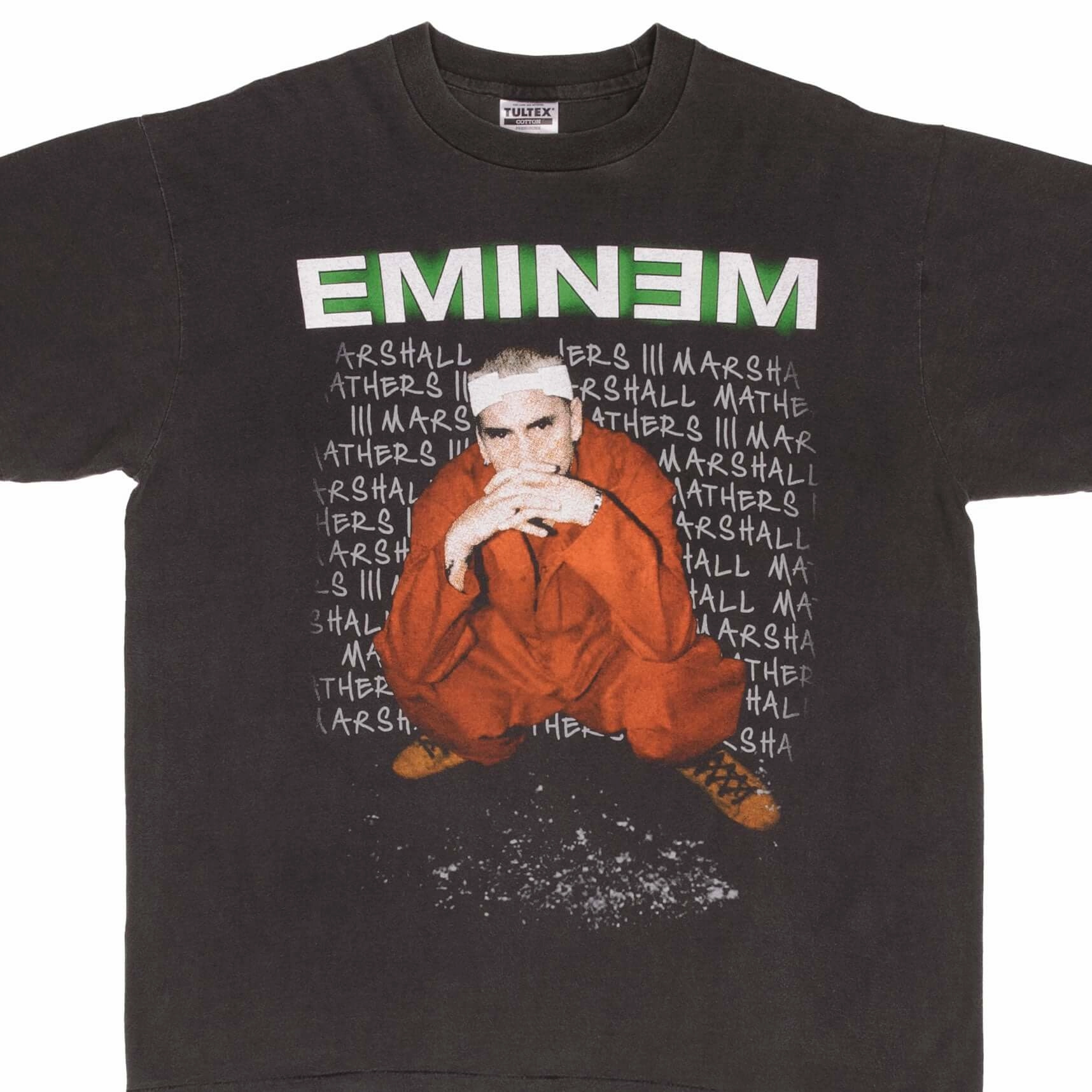 BOOTLEG RAP TEE SHIRT EMINEM CRIMINAL TOUR 2000 SIZE XL SINGLE STITCH Fashion Top