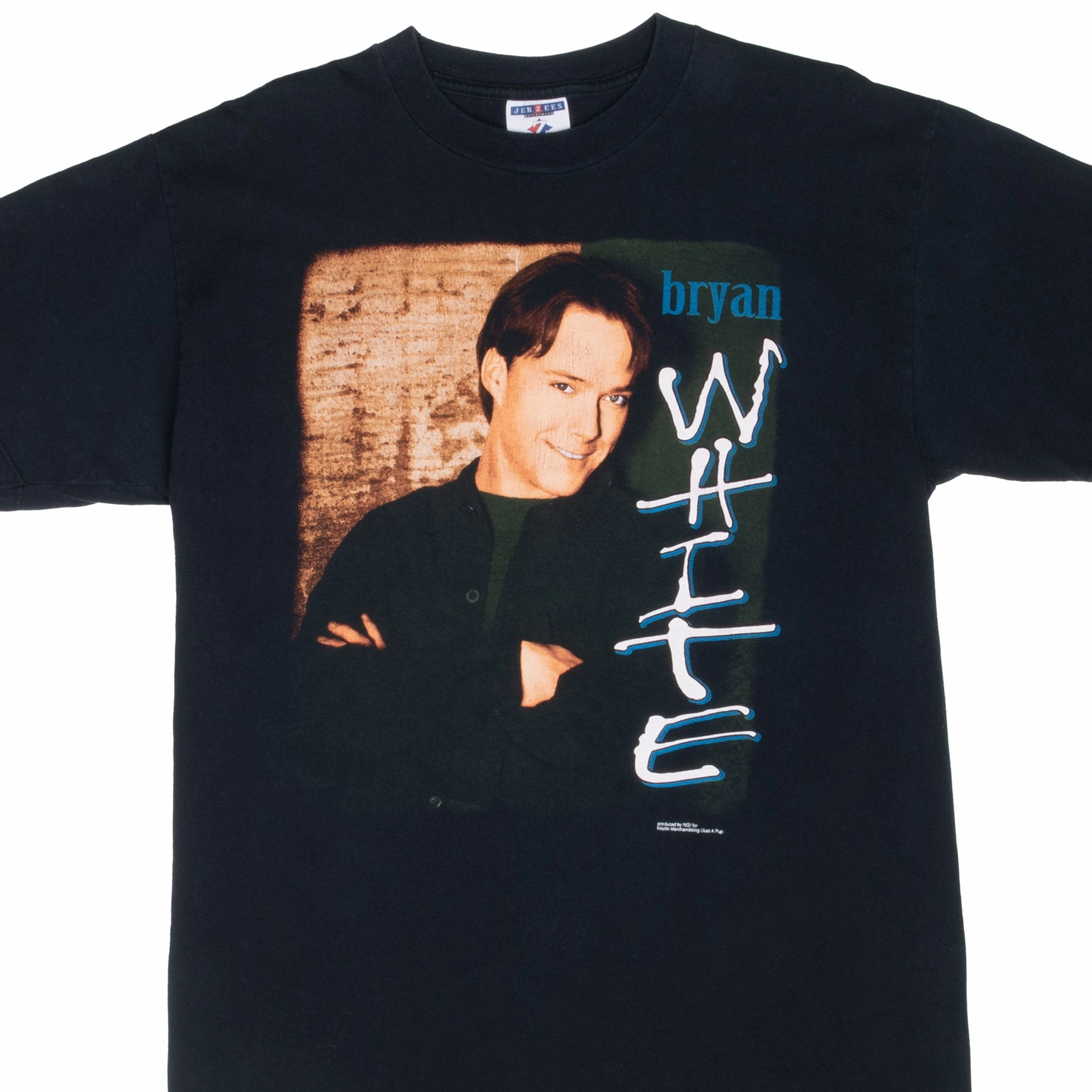 VINTAGE BRYAN WHITE SOMEONE ELSE'S STAR TEE SHIRT 1990S LARGE MADE IN USA Low Impact Dye Everyday apparel