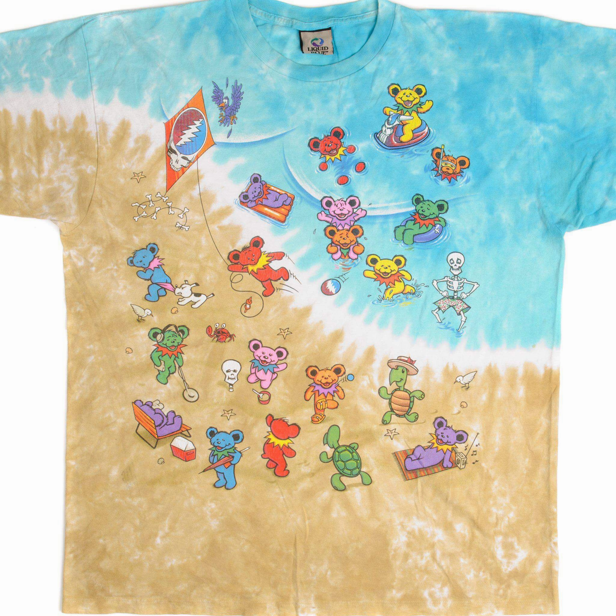 VINTAGE TIE-DYE THE GRATEFUL DEAD TEE SHIRT 1999 SIZE 2XL Wrinkle Resistant Texture