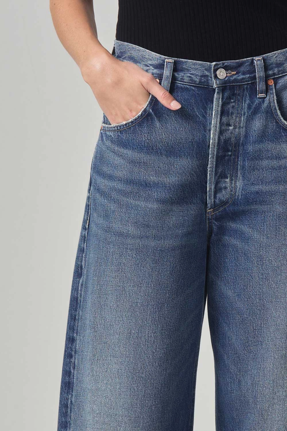 Comfortable Outfit Modern Couple Look Ayla Baggy Cuffed Crop