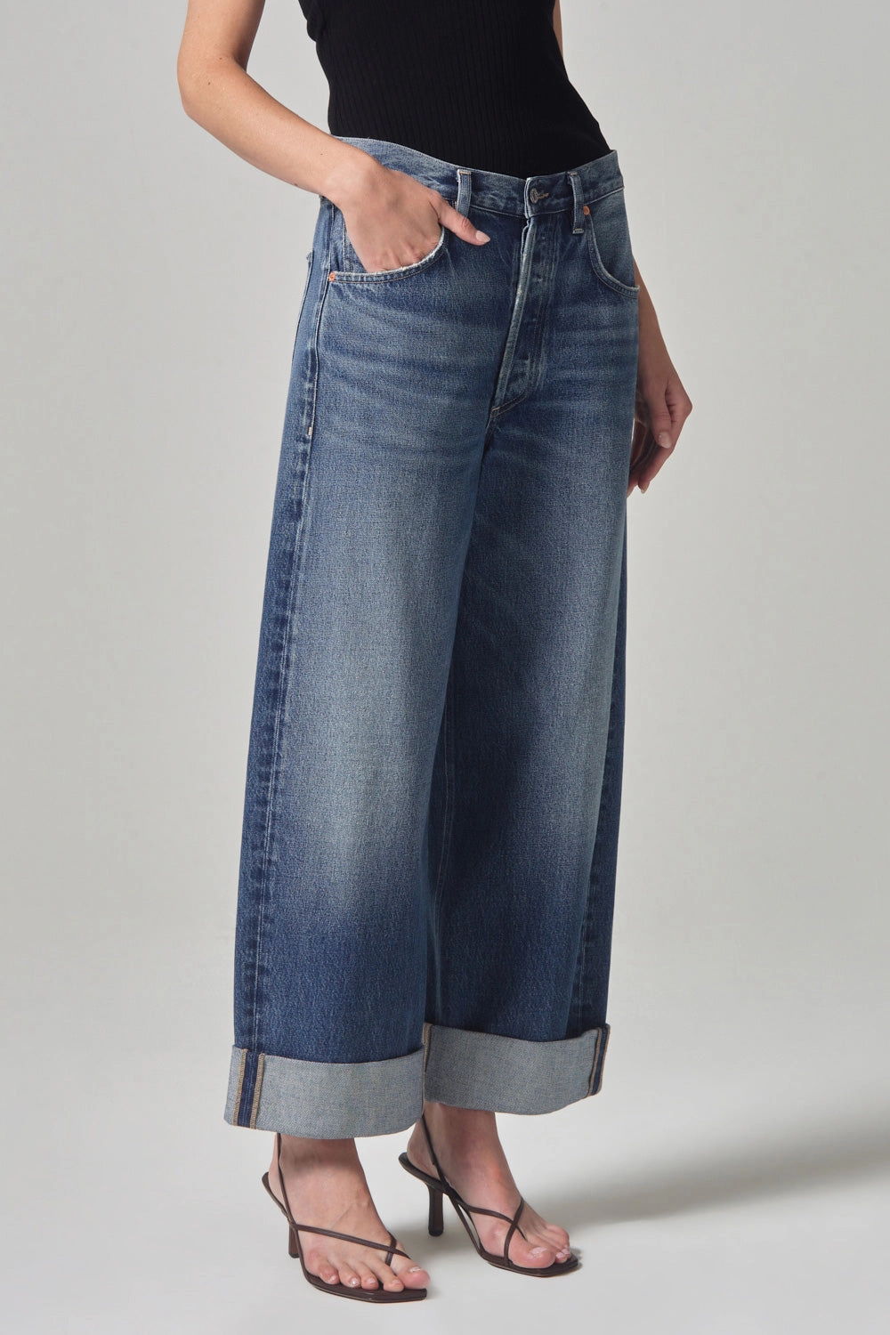 Ayla Baggy Cuffed Crop Stretch Road Trip Brunch Outfit Quick Wash