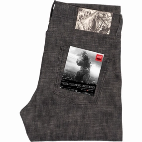 Super Guy - 1954?Godzilla?Selvedge - Black Vibrant Bold Look Street Fashion