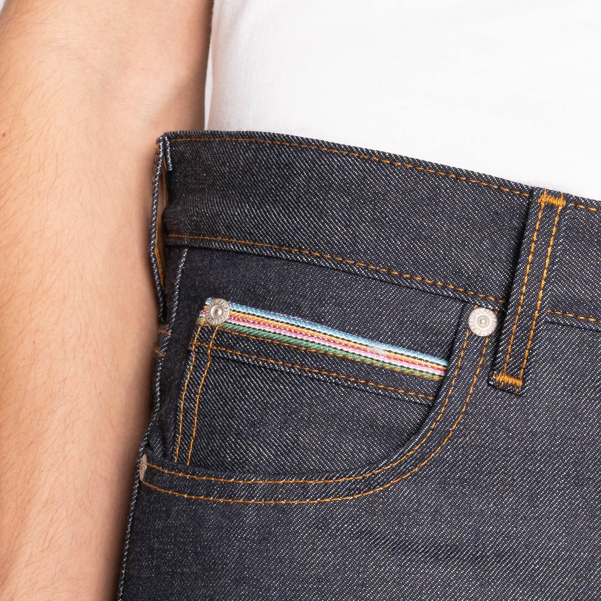 Super Guy - Dia De Los Muertos Selvedge - Indigo Lightweight Parent Style Durable Slim Vintage Lover