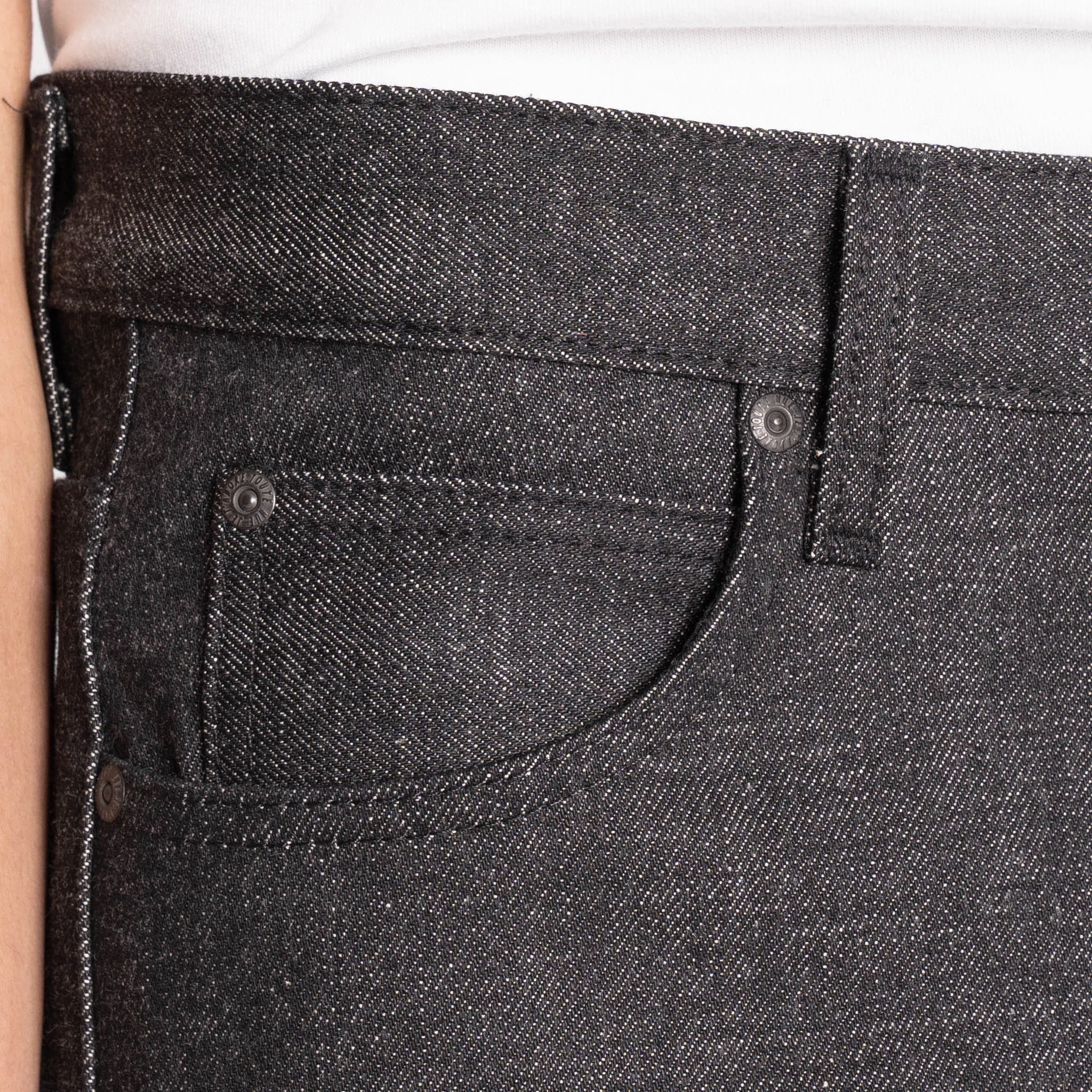 Low Impact Processing Daily Essential Super Guy - Yatagarasu Selvedge - Black